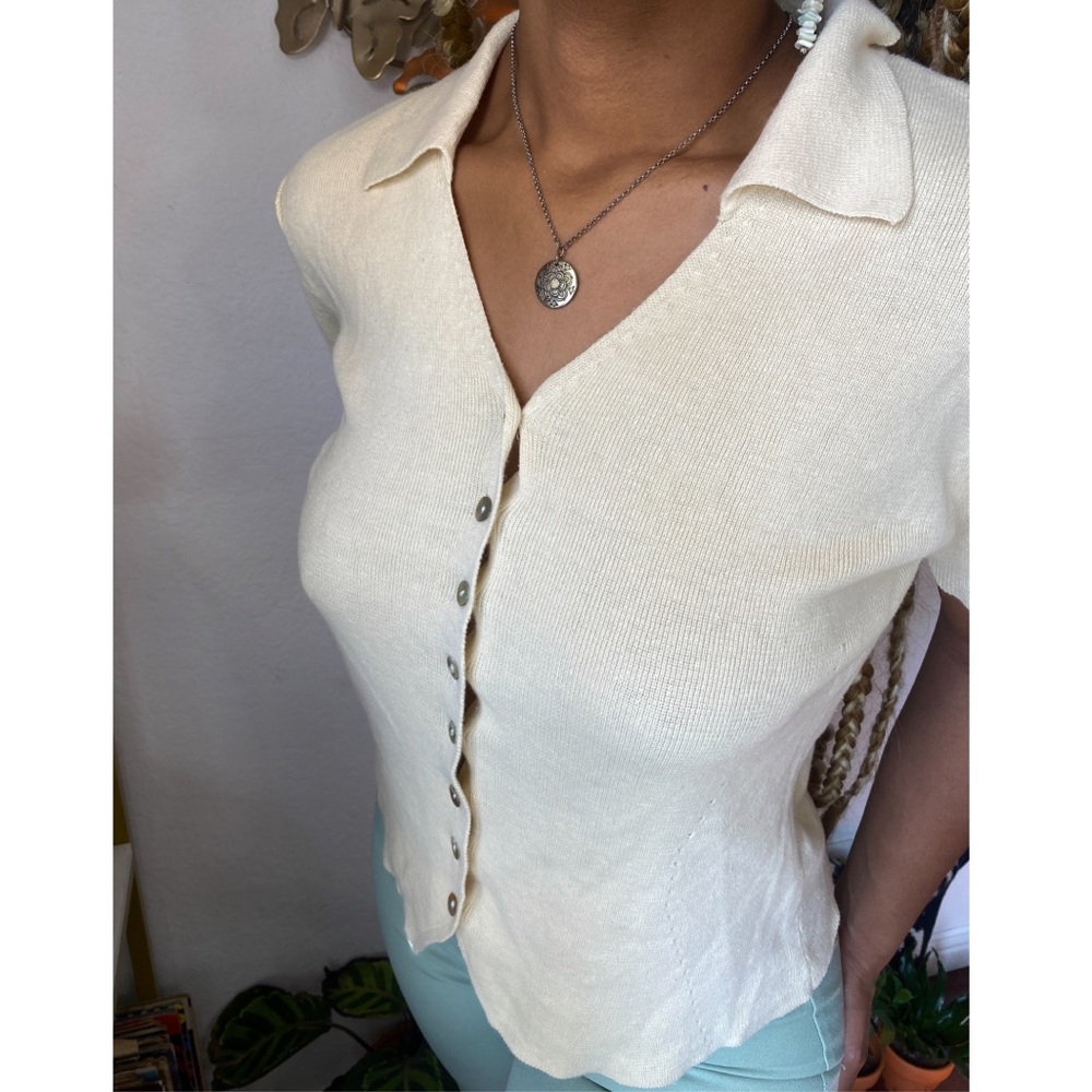 🪐💫Cream Colored Button-Up🪐💫